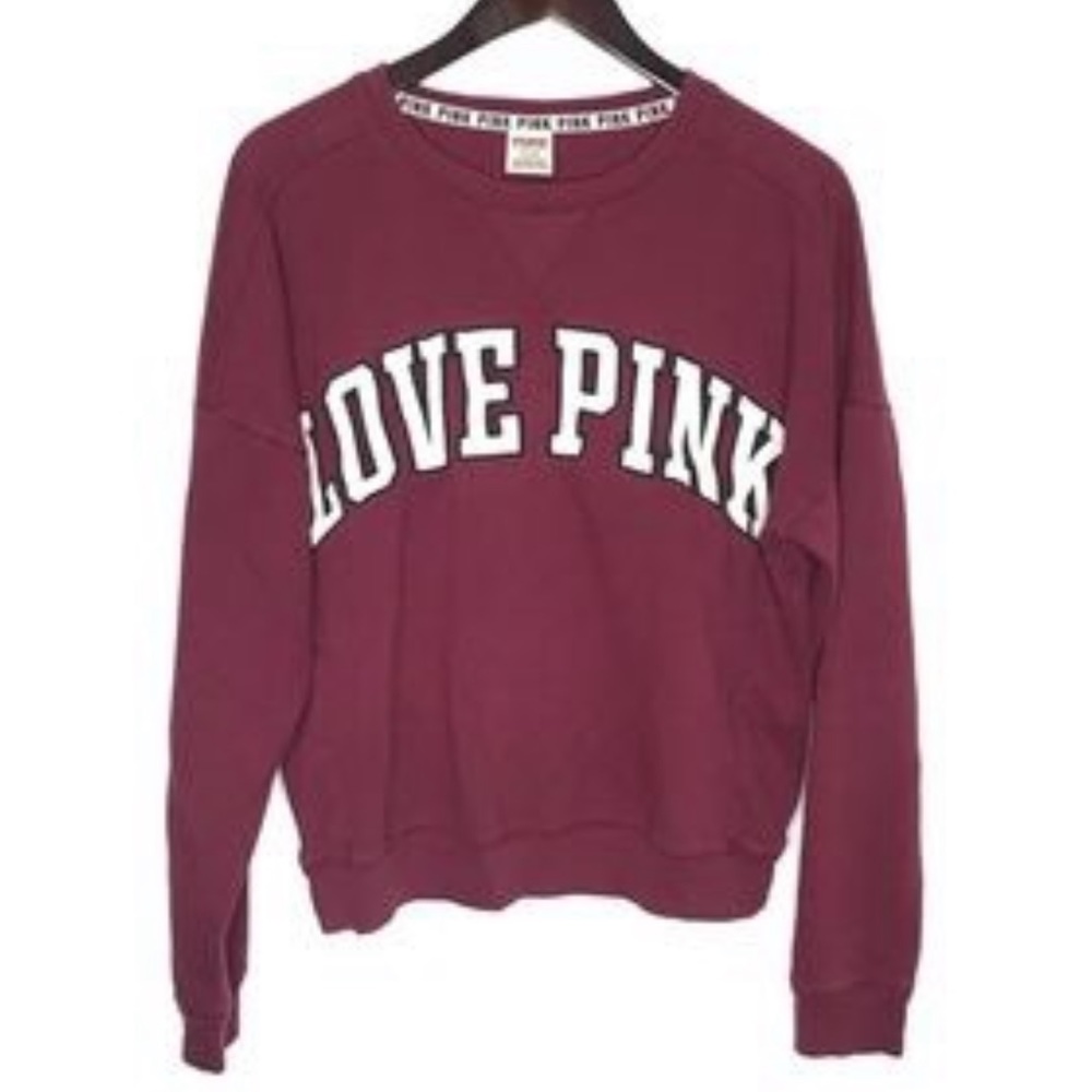 Victorious Secret Pink Maroon Sweatshirt